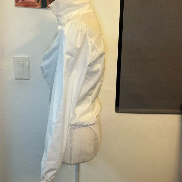 Fashion Nova White Ruched Bodysuit - Picture 3 of 11